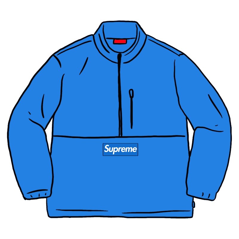 Buy Supreme Polartec Half Zip Pullover (FW20) Azul Brillante