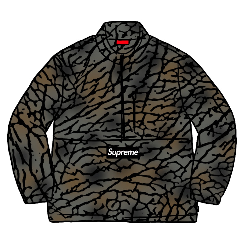 Supreme Polartec Half Zip Pullover (FW20) Olive Treebark Camo