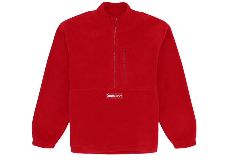 Supreme Polartec Half Zip Pullover (FW20) Red