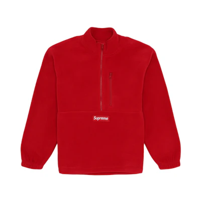 Supreme Polartec Half Zip Pullover (FW20) Red