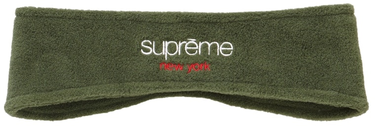 supreme-polartec-headband-dark-green