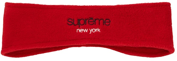 Supreme Polartec Headband Red Supreme Polartec Headband Red
