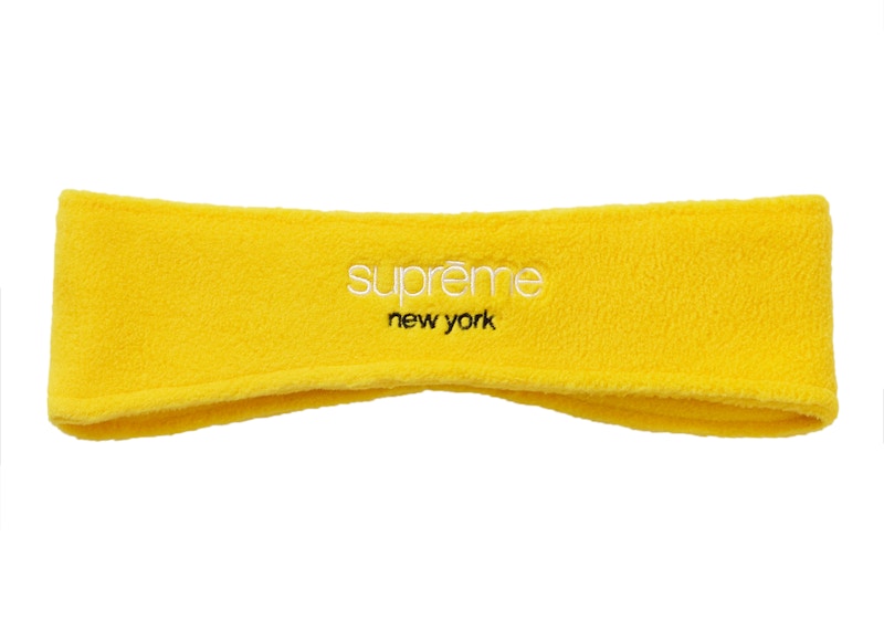 Supreme Polartec Headband Yellow