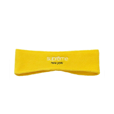 Supreme Polartec Headband Yellow