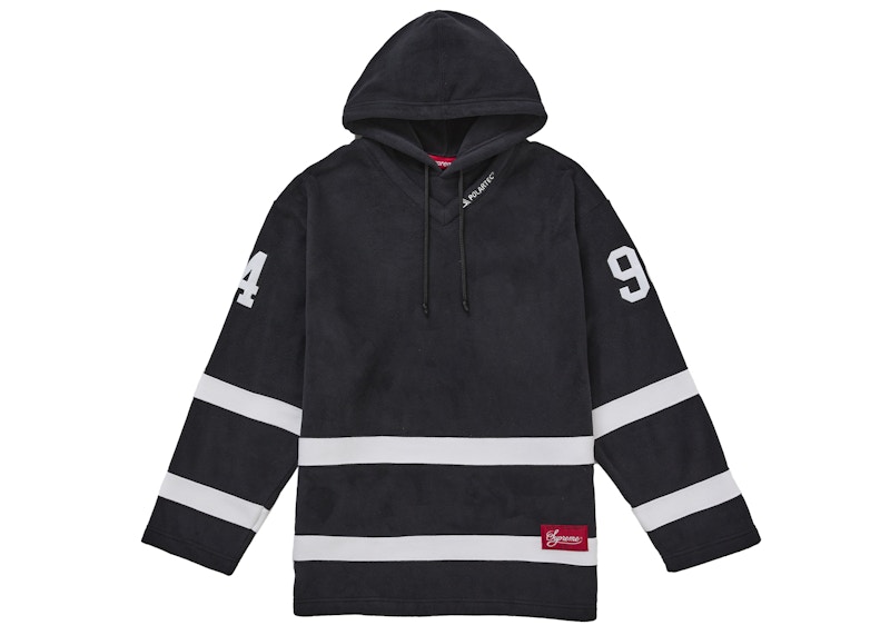 Supreme Polartec Hooded Hockey Jersey Black