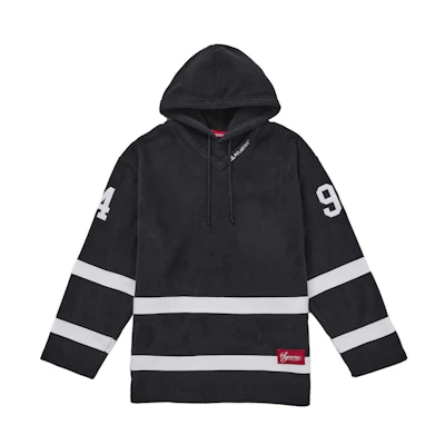 Supreme Polartec Hooded Hockey Jersey Black
