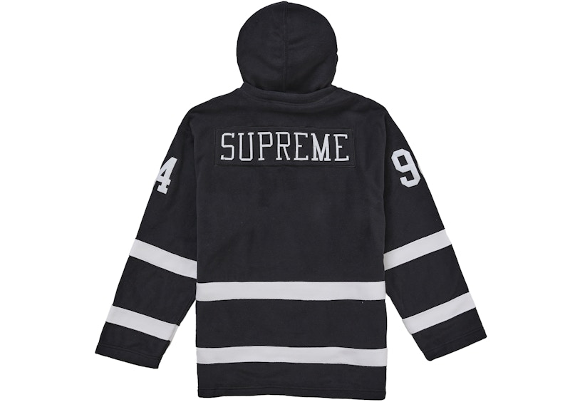Supreme Polartec Hooded Hockey Jersey Black 圖 2
