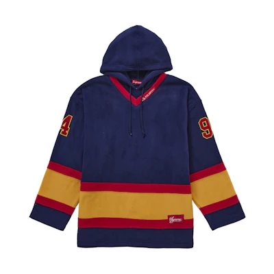 Supreme Polartec Hooded Hockey Jersey Navy