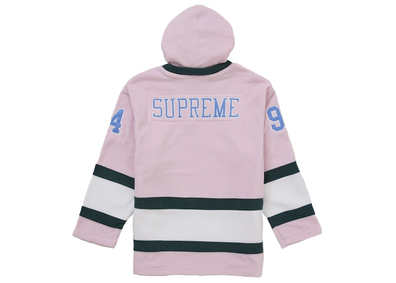 Supreme Polartec Hooded Hockey Jersey Pink 圖 2