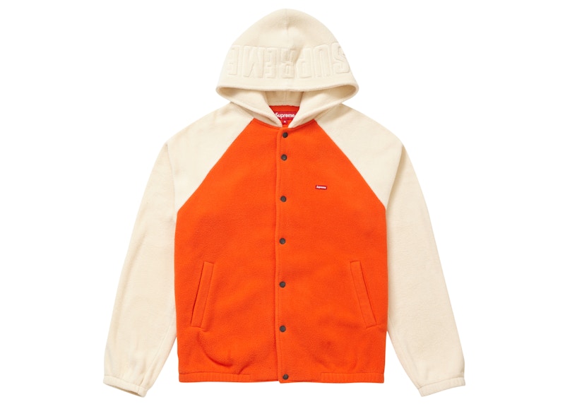 Supreme Polartec Hooded Raglan Jacket Orange