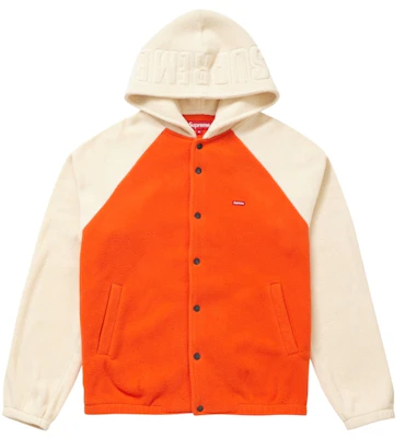 Supreme Polartec Hooded Raglan Jacket Orange Buy Supreme Polartec Hooded Raglan Jacket Orange