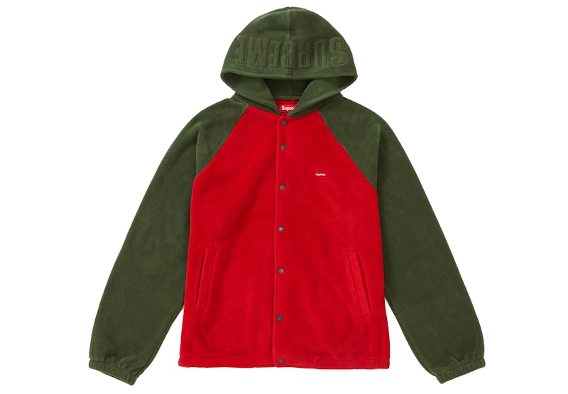 Supreme Polartec Hooded Raglan Jacket Red