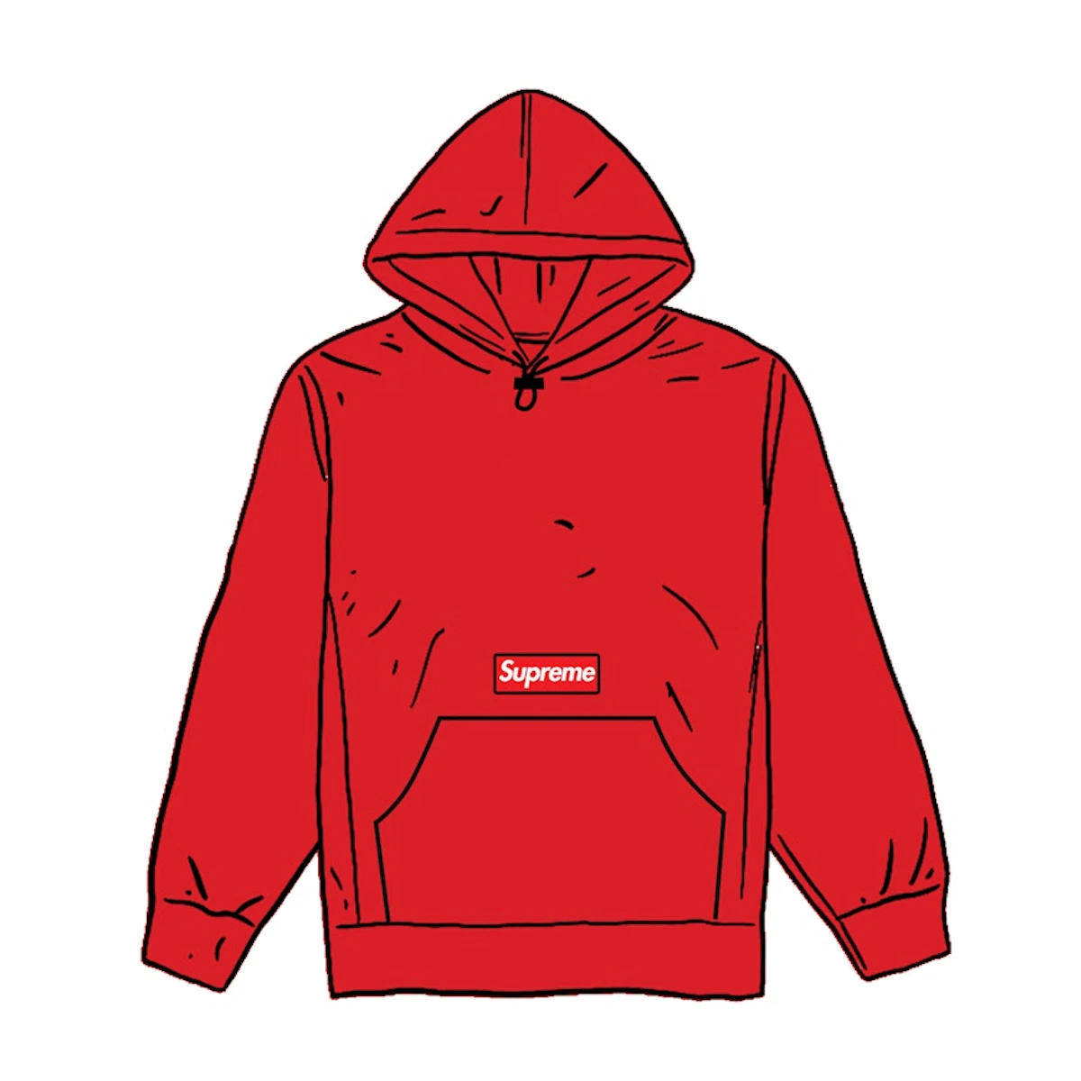 Buy Supreme Polartec Hooded Sweatshirt FW20 Red Novelship
