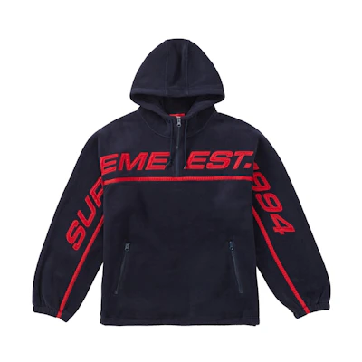 Supreme Polartec Hooded Sweatshirt Navy