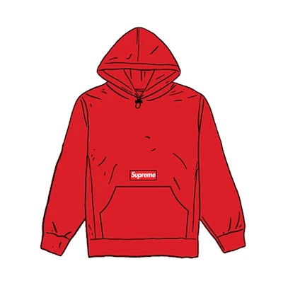 Supreme Polartec Hooded Sweatshirt Red