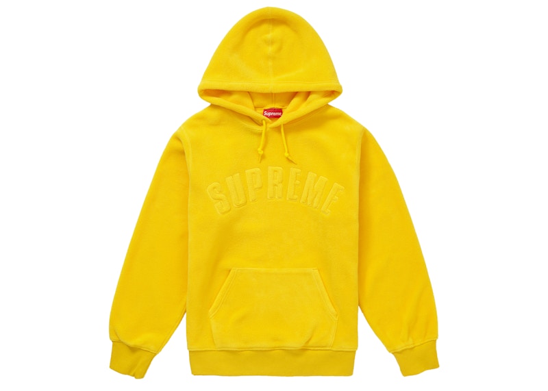 Buy Supreme Polartec Hooded Sweatshirt Yellow