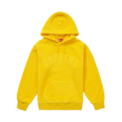 Supreme Polartec Hooded Sweatshirt Yellow