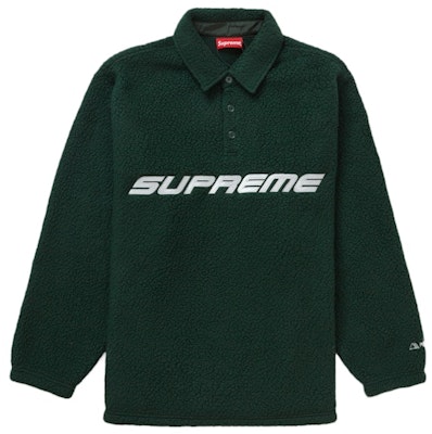 Supreme Polartec Polo Manga Larga Verde Oscuro Buy Supreme Polartec Polo Manga Larga Verde Oscuro
