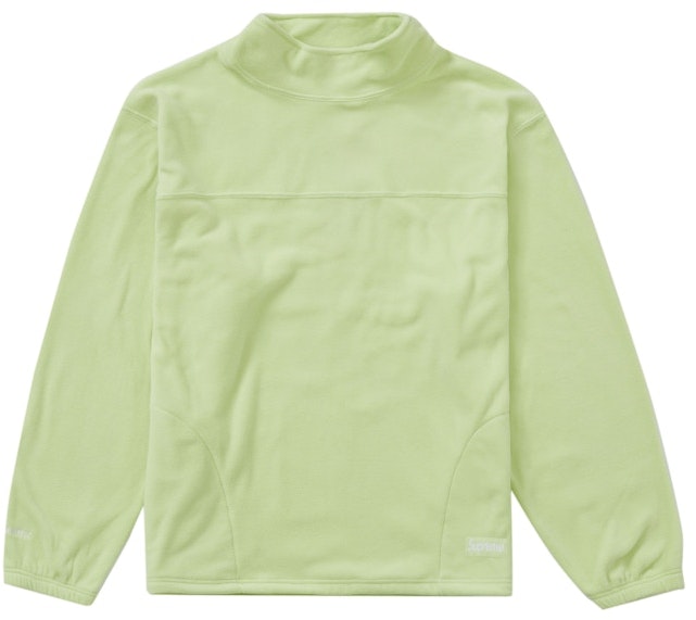 supreme-polartec-mock-neck-pullover-lime