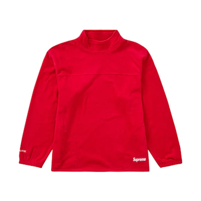 Supreme Polartec Mock Neck Pullover Red