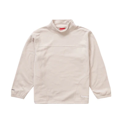 Supreme Polartec Mock Neck Pullover Stone