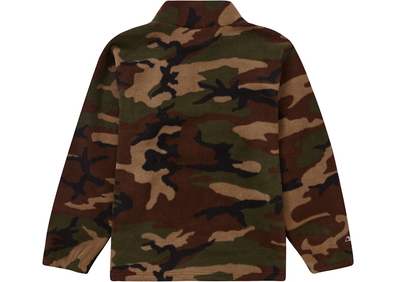 Order Supreme Polartec Mock Neck Pullover Woodland Camo