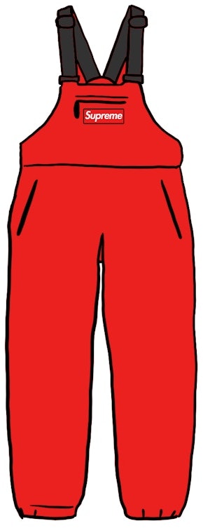 supreme-polartec-overalls-red