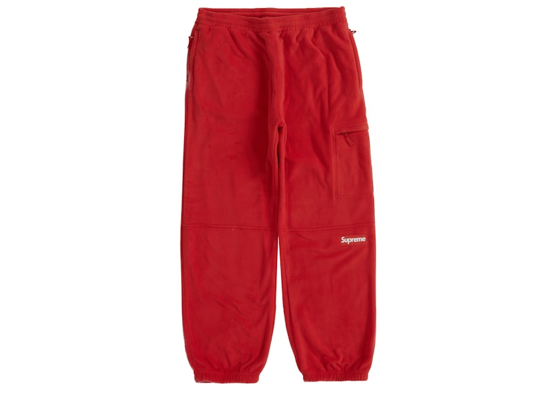 Buy Supreme Polartec Seluar Panas (FW22) Merah