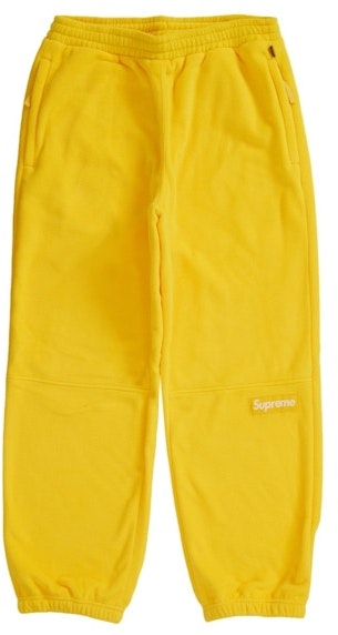 supreme-polartec-pant-fw-23-yellow