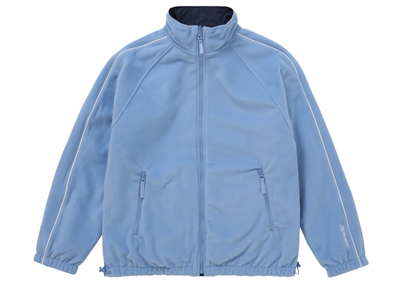 Shop Chaqueta Supreme Polartec Reversible Azul Marino.