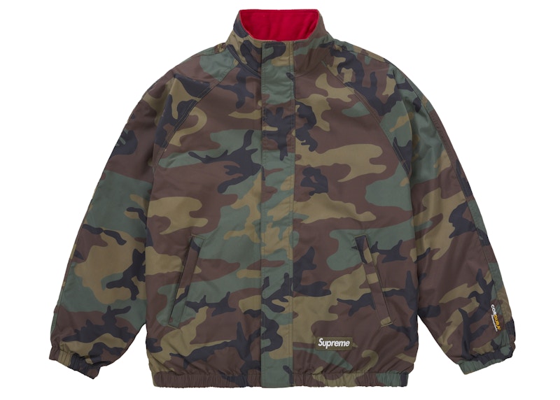 Supreme Polartec Reversible Track Jacket Woodland Camo