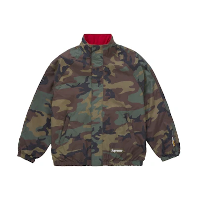 Supreme Polartec Reversible Track Jacket Woodland Camo