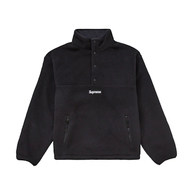 Supreme Polartec Shearling Reversible Pullover (FW24) Black