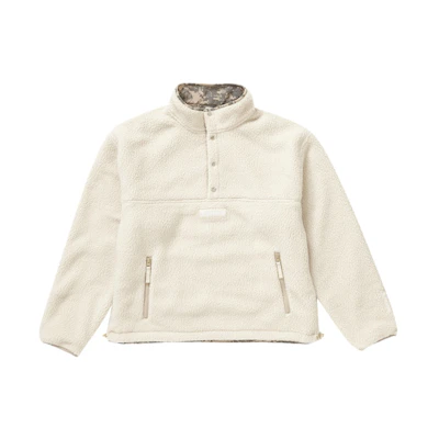 Supreme Polartec Shearling Reversible Pullover Natural