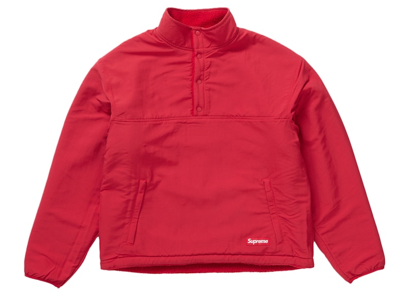 Supreme Polartec Shearling Reversible Pullover Red 圖 2