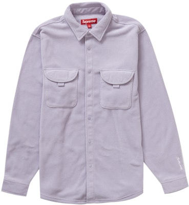 Supreme Polartec Shirt Lilac Lサイズシュプリーム