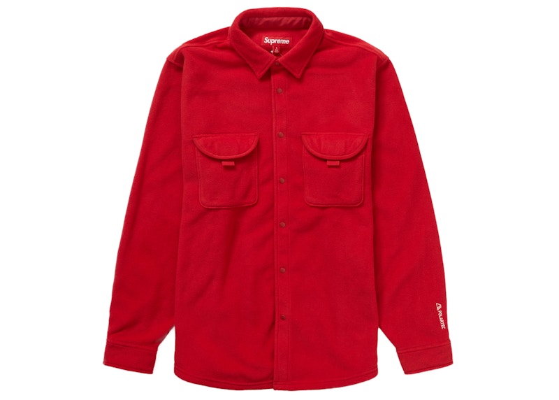 Supreme Polartec Shirt (FW23) Red