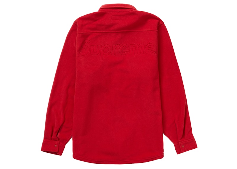 Supreme Polartec Shirt (FW23) Red 圖 2