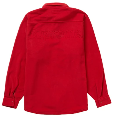Supreme FW23 红色 Polartec 衬衫 Order Supreme FW23 红色 Polartec 衬衫