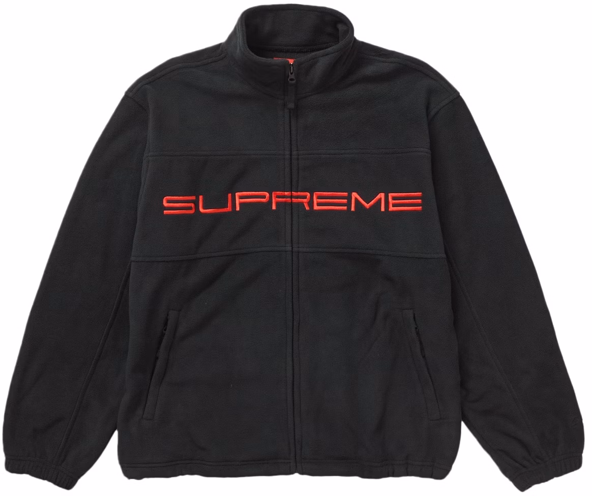 Supreme Polartec Zip Jacket FW23 Black Novelship