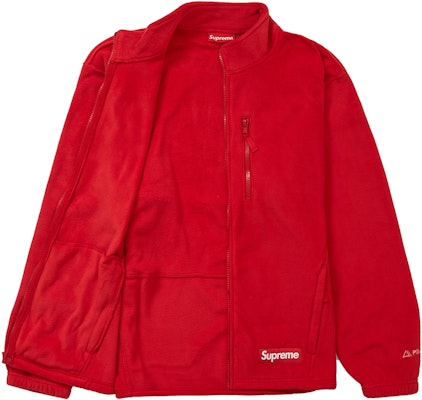 Supreme Polartec Zip Jacket Red - Novelship