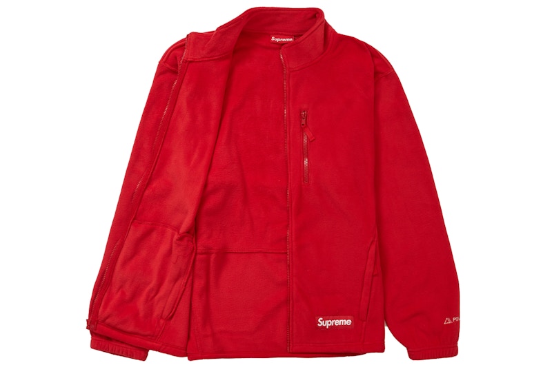 Order Supreme Polartec Zip Jacket Red