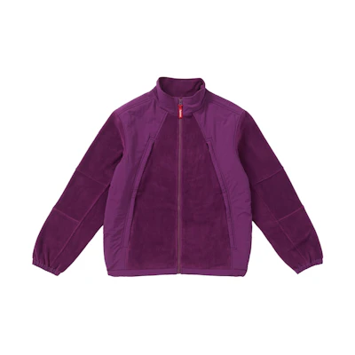 Supreme Polartec Zip Up Jacket Purple