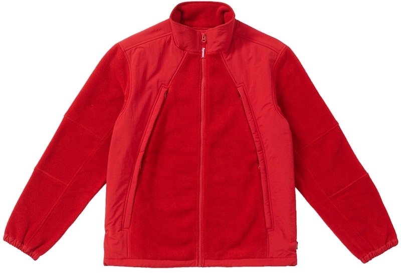 supreme-polartec-zip-up-jacket-red