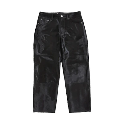 Supreme Ponyhair Loose Fit 5-Pocket Jean Black