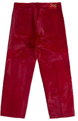 Supreme 紅色馬毛寬鬆版型五袋牛仔褲 Order Supreme 紅色馬毛寬鬆版型五袋牛仔褲