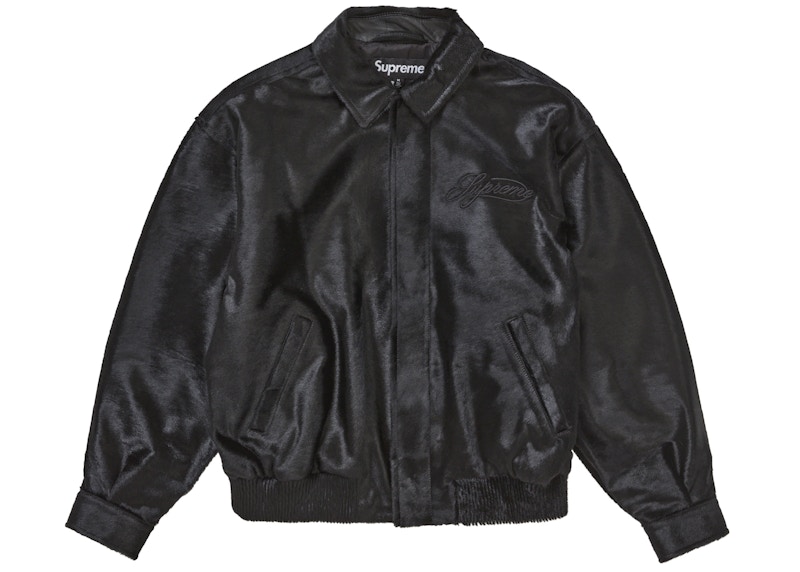 Buy Supreme 40 Acres Malcolm X Varsity Jacket Black - Novelship