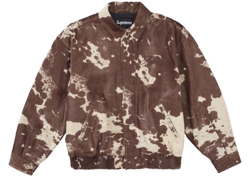 Supreme Ponyhair Varsity Jacket Cow