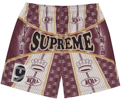 Supreme Por Ciento Soccer Short Burgundy Supreme Por Ciento Soccer Short Burgundy