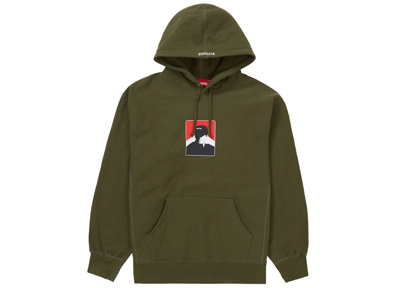 Supreme Portrait Hooded Sweatshirt (FW20) Dark Olive